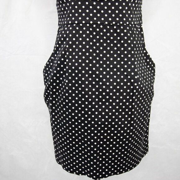 Vintage Cotton Polka Dot black and white dress - Picture 11 of 15